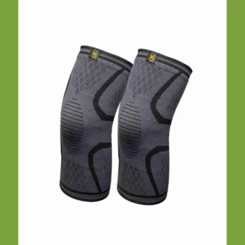 Bennlife Cylindrical Anti-slip Elastic Breathable Sports Knee Pads / Sports Protection (1 Pair, Large Size)